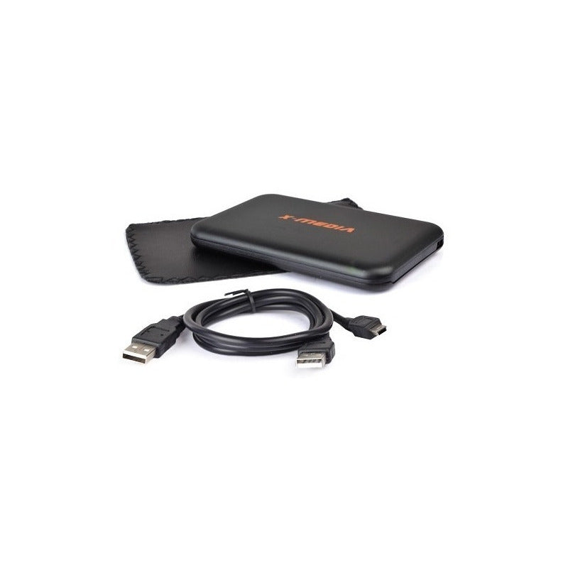 Carcasa Externa X-media De Aluminio Para Disco Duro 2.5  Sata A Usb 2.0 Negro