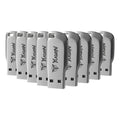 Paquete 20 Memoria Usb 8gb A Granel Metálica Mayoreo Yugen Plateado Y16