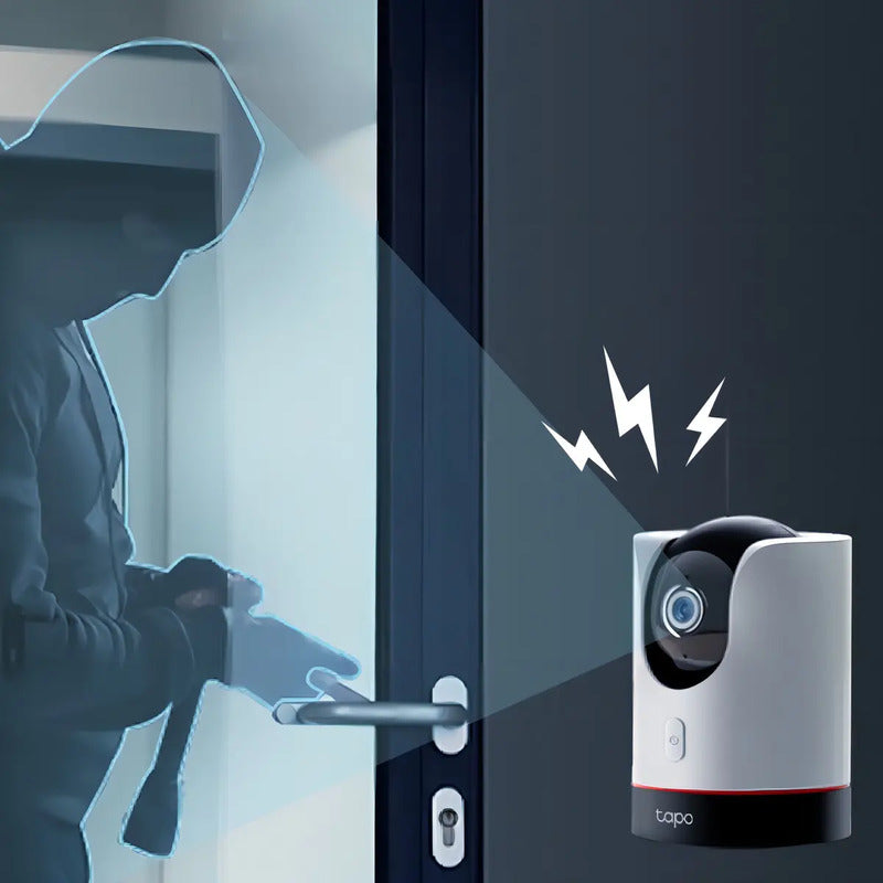 Cámara De Seguridad Interior Tp-link Tapo 2k Pan-tilt Wifi Tc73, Color Blanco