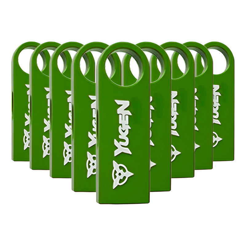 Paquete 50 Memoria Usb 8gb A Granel Metálica Mayoreo Yugen Verde Limon Y1