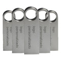 Kit 20 Memorias Usb 16gb Personalizadas Logo Laser Metal Plateado
