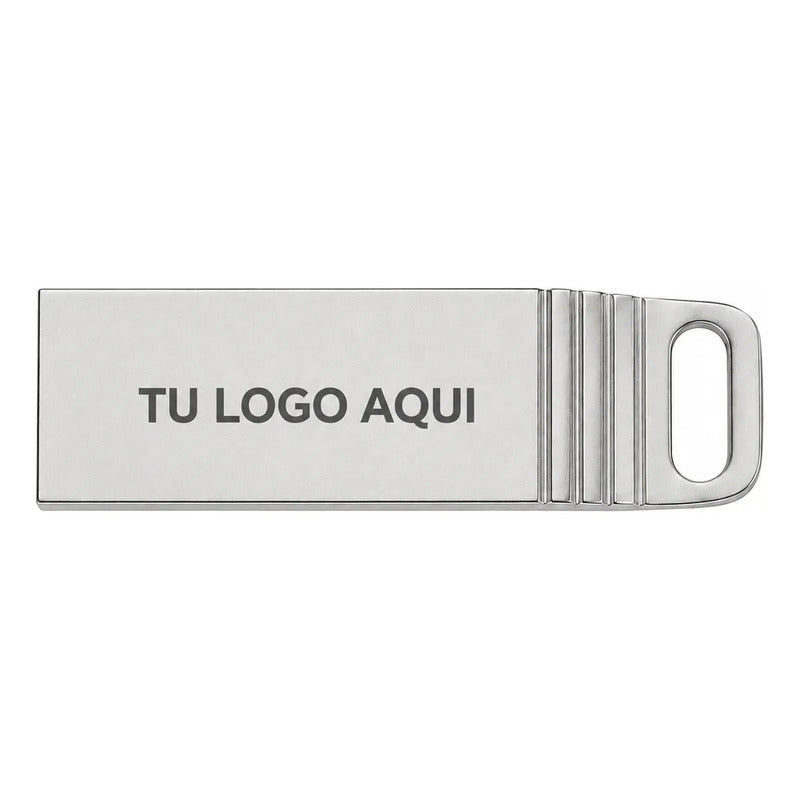 Kit 30 Memorias Usb 16gb Tu Logo Grabado  Eventos Plateado Y7per