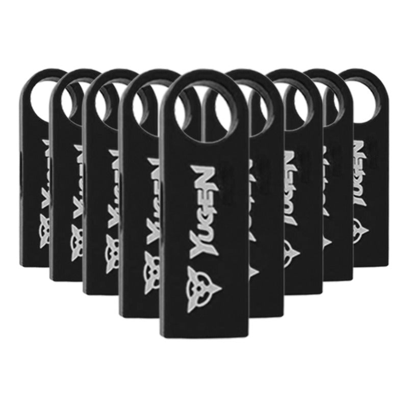 Paquete 50 Memoria Usb 16gb Colores Mayoreo Metálica Yugen Negro Y1