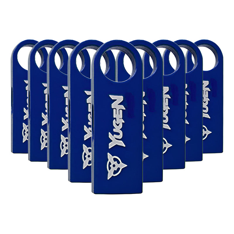Paquete 50 Memoria Usb 8gb A Granel Metálica Mayoreo Yugen Azul Y1