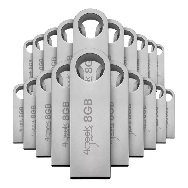 30 Memoria Usb 4geek Bulk-8gb-4geek 8gb 2.0 Liso Plata Plata Liso