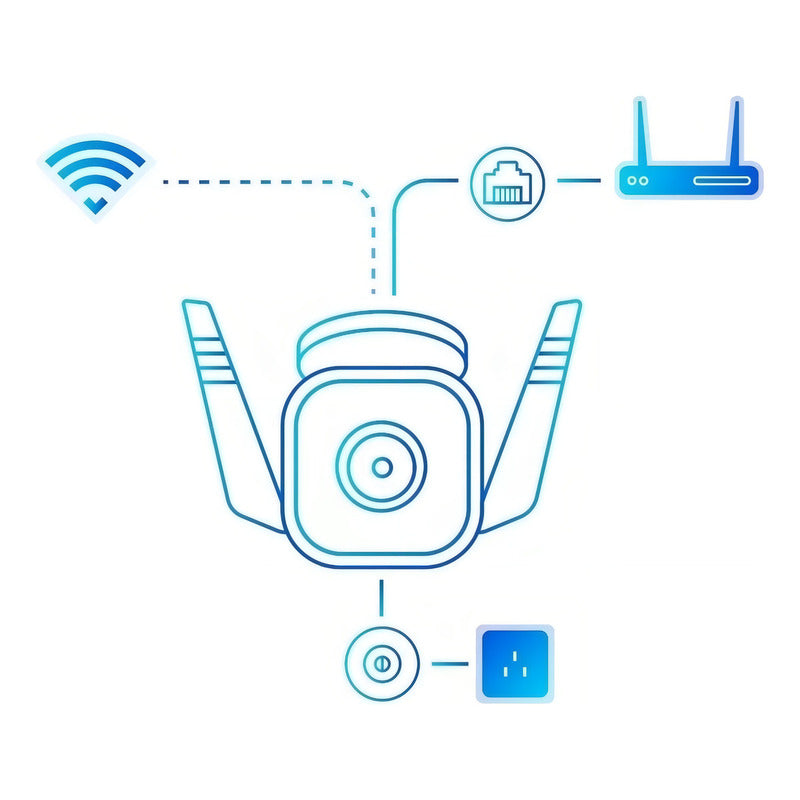 Camara Wi-fi Outdoor Security 3mp Two-way Audio Color Blanco