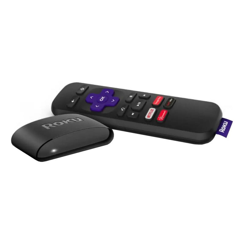 Roku Express 3930 Negro Dispositivo De Streaming Hd Con Cable Hdmi De Alta Velocidad Y Control Remoto Simple Estándar