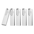Memorias Usb 2.0 De 32gb Plateadas, 5 Piezas Color Plateado Plateado