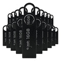 Kit 20 Memorias Usb 16gb Negro 2.0 Bulk 4geek Liso