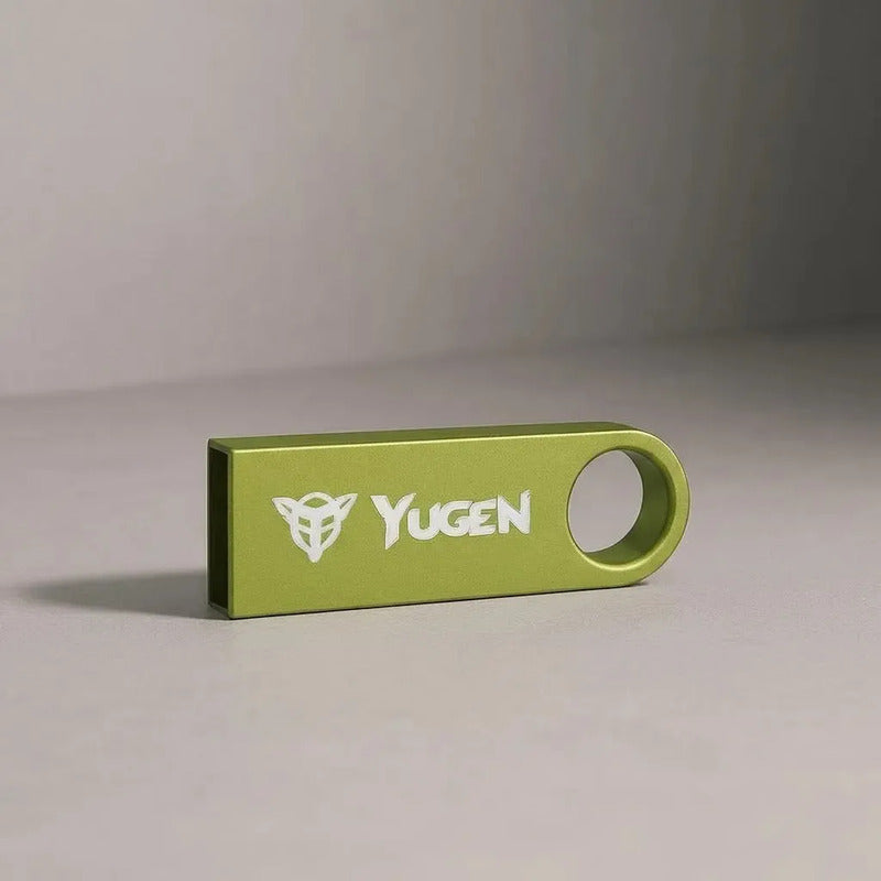 Paquete 100 Memoria Usb 8gb A Granel Metálica Mayoreo Yugen Verde Limon Y1