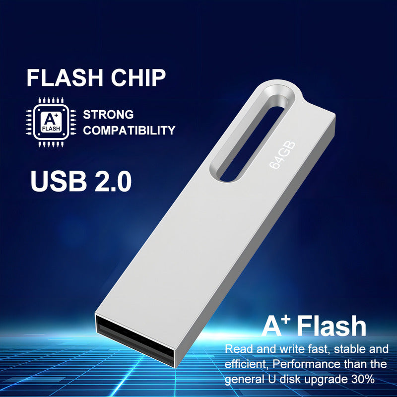 Memorias Usb 2.0 De 32gb Plateadas, 5 Piezas Color Plateado Plateado