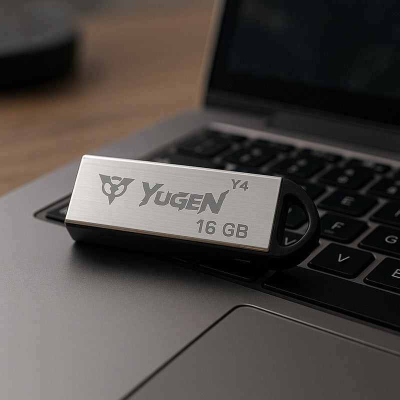Kit  20 Memorias Usb 16gb Metalica Usb 2.0 Yugen  Plata Y4 Plateado Y4