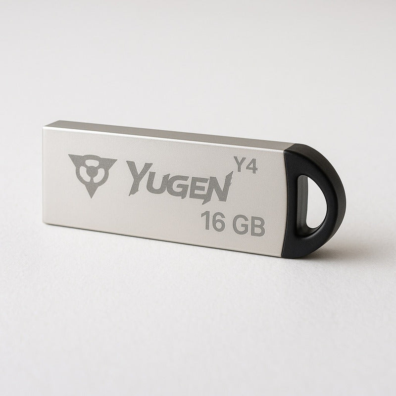 Kit  5 Memorias Usb 16gb Metalica Usb 2.0 Yugen  Plata Y4 Plateado Y4