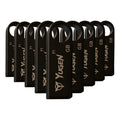 Kit 10 Memoria Usb 8gb Metalica Negro Bulk Suelta Nuevas Y1b Negro Y1b