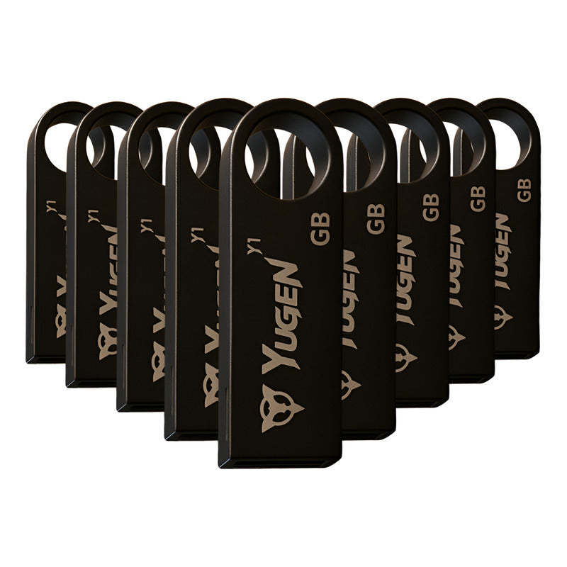 Kit 10 Memoria Usb 8gb Metalica Negro Bulk Suelta Nuevas Y1b Negro Y1b