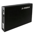 Gabinete Disco Duro X-media 3.5  Sata Ide Usb 2.0 Aluminio Negro