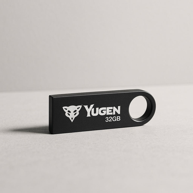 Paquete 20 Memoria Usb 8gb A Granel Metálica Mayoreo Yugen Negro Y1b