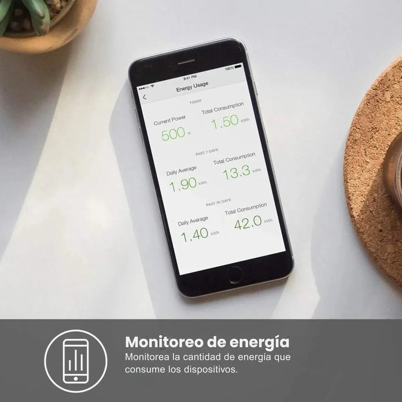 Regleta Kasa Smart Hs300 6 Tomas Inteligentes 3 Usb Blanco 125 V
