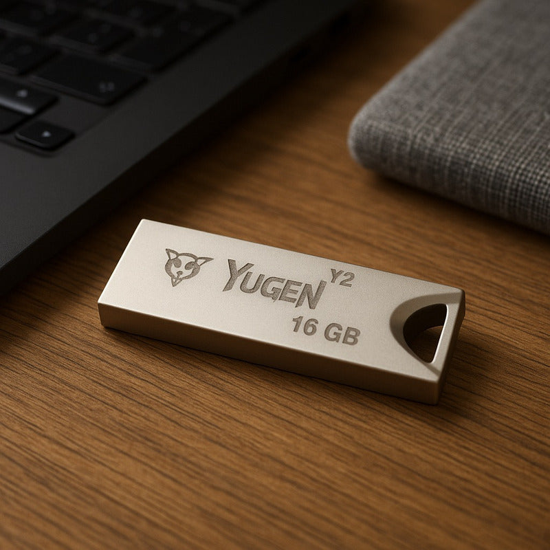 Kit  30 Memorias Usb 16gb Metalica Usb 2.0 Yugen  Plata Y2 Plateado Y2