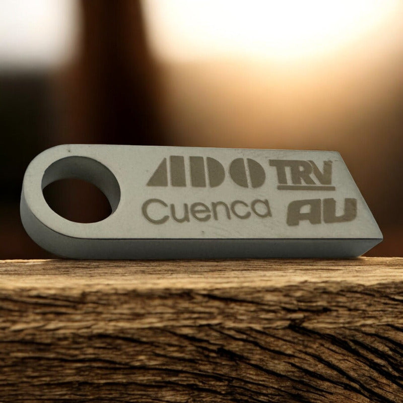 Kit 70 Memorias Usb 16gb Personalizadas Logo Laser Metal /i Plata Metalico