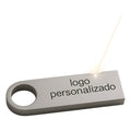 Kit 135 Memorias Usb 16gb Personalizadas Logo Laser Metal /i Plateado Metálico
