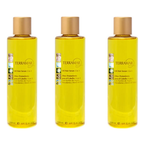 3 Pzs Óleo Capilar Terramar 98 Ml Argan Macadamia Monoi
