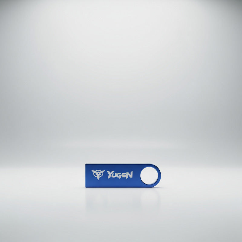 10 Memorias Usb 32gb Personalizadas Logo Laser Metal Azul Y1