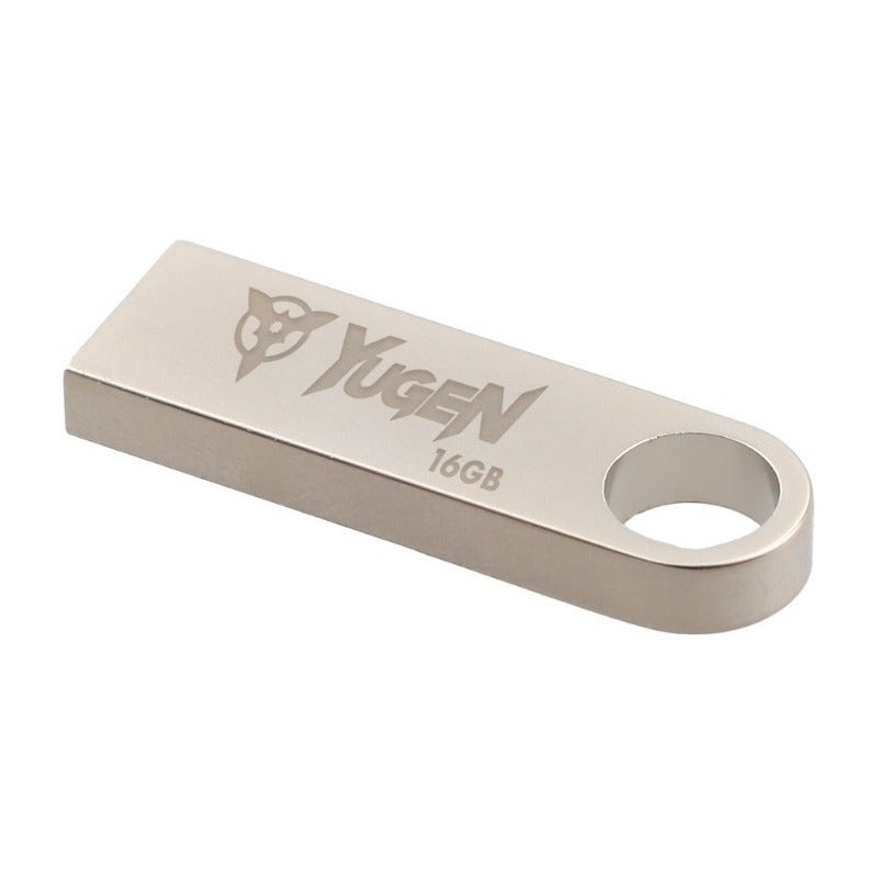 Paquete 50 Memorias Usb 16gb Yugen Metálica Color Gris Sin Tapa Liso
