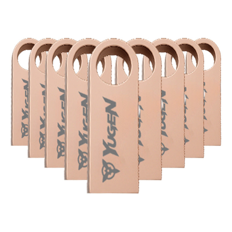 Paquete 50 Memoria Usb 16gb Colores Mayoreo Metálica Yugen Oro Rosa Y1