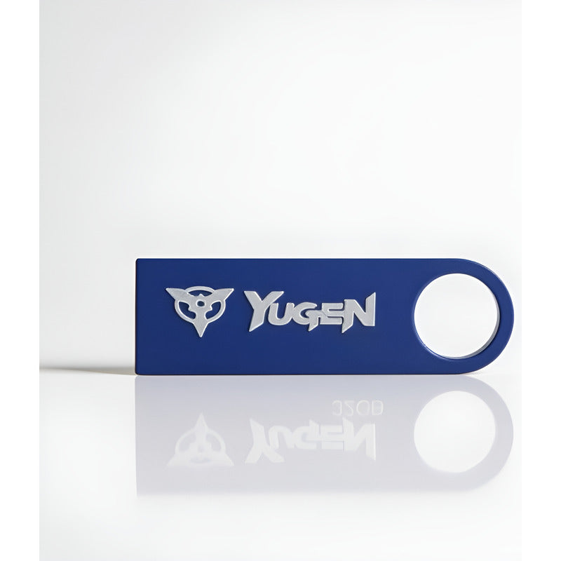 Paquete 10 Memoria Usb 8gb A Granel Metálica Mayoreo Yugen Azul Y1