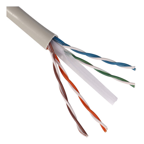 Cable Ethernet Utp Cat6 X-media 305m 23awg Red Interior/exterior Gris