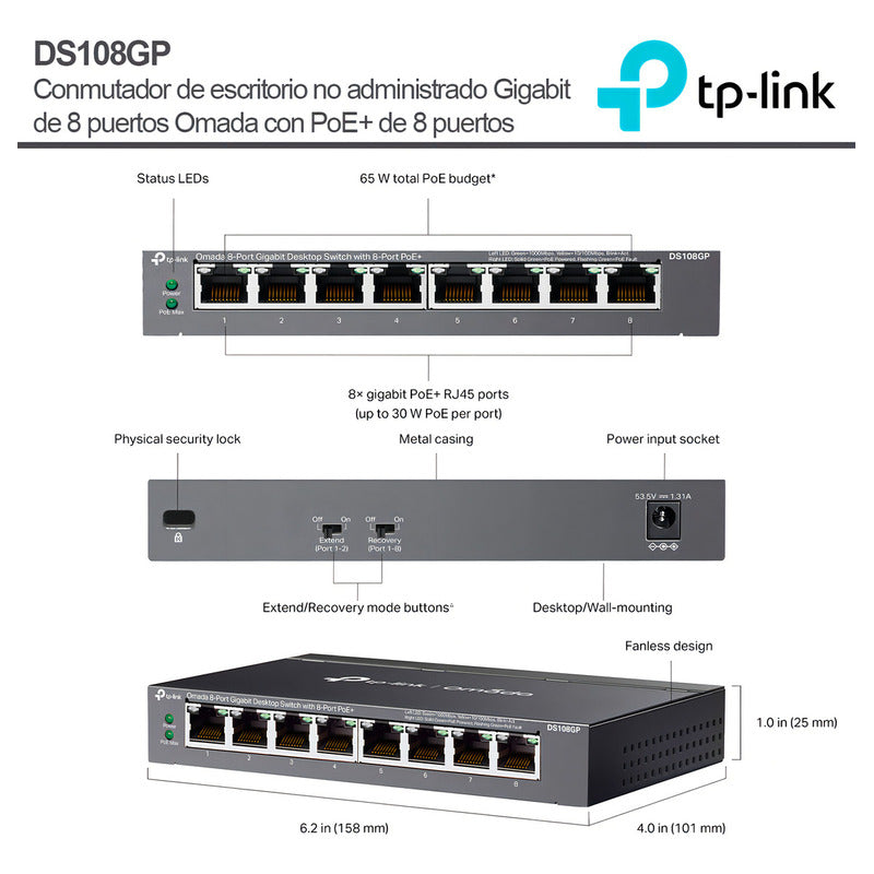 Switch Tp-link Ds108gp