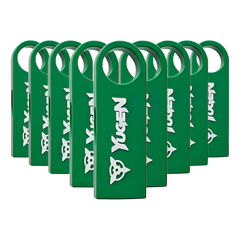 Paquete 50 Memoria Usb 8gb A Granel Metálica Mayoreo Yugen Verde Y1