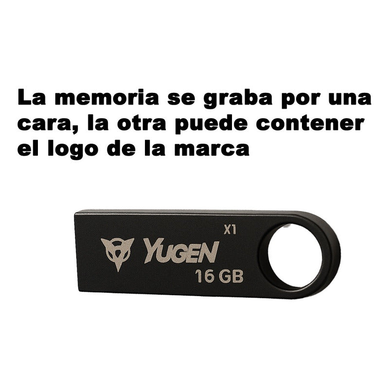 30 Memorias Usb 32gb Personalizadas Logo Laser Metal Negra Negro Y1b