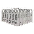 Kit 10 Memorias Usb 16gb Yugen Y1 Metálicas Usb 2.0 Plateado