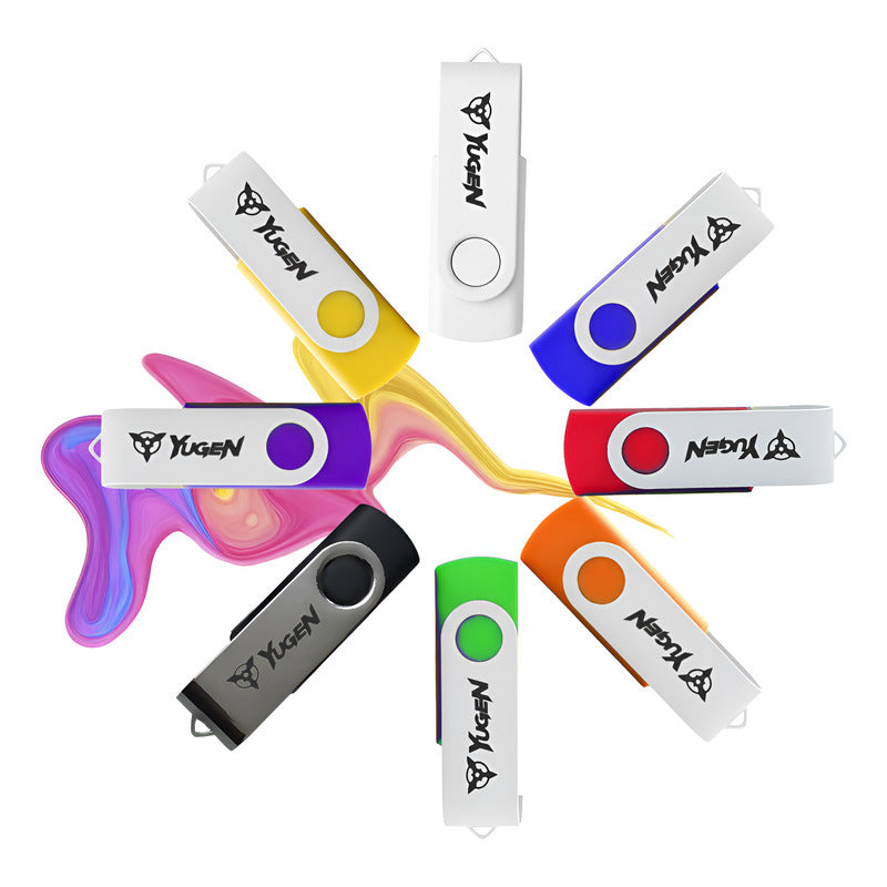 Paquete 50 Memorias Usb 4gb A Granel Metálica Mayoreo Yugen 8 Colores Y14