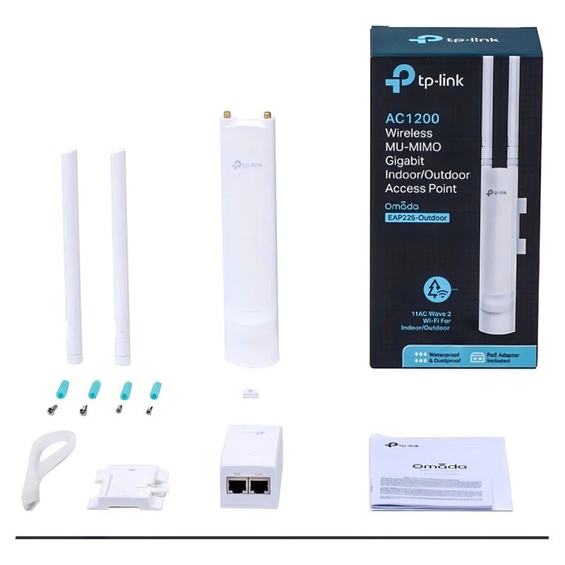 Access Point Exterior, Wmm Tp-link Omada Eap225-outdoor V1 Eap225 Blanco