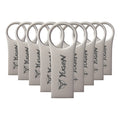 Paquete 10 Memoria Usb 8gb A Granel Metálica Mayoreo Yugen Plateado Y17