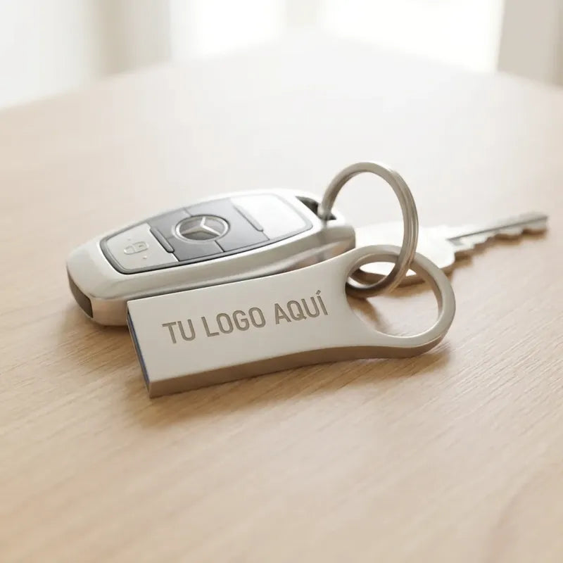 Kit 50 Memorias Usb 16gb Para Empresas Personalizadas Logo Plateado Y17per
