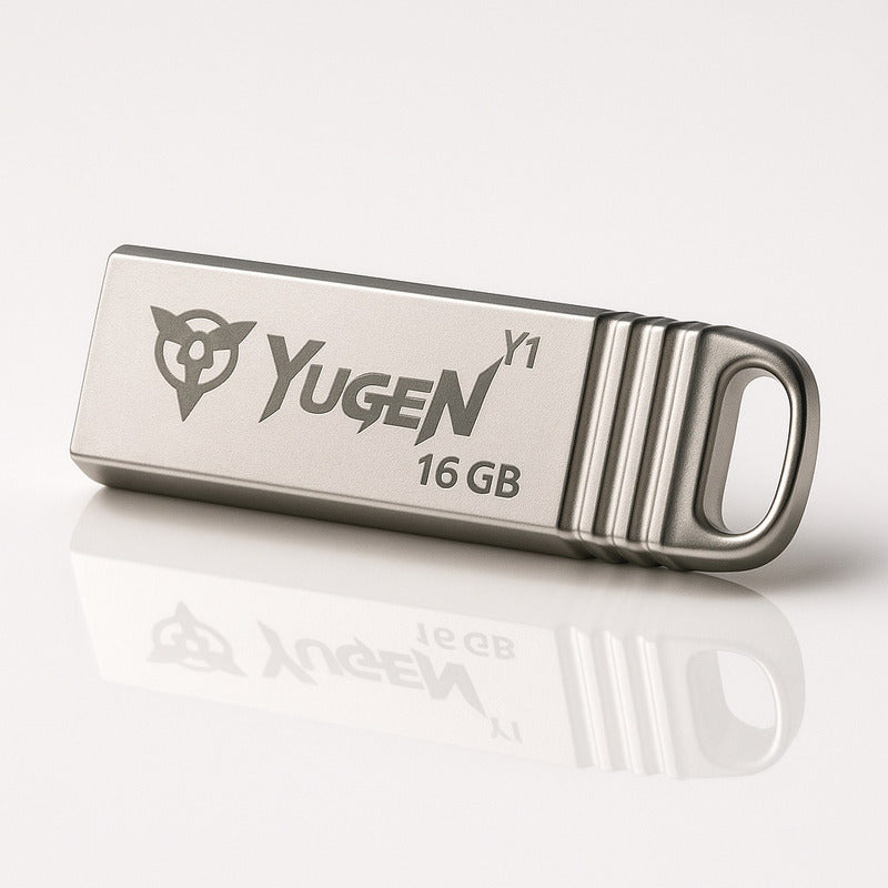 Kit  20 Memorias Usb 16gb Metalica Usb 2.0 Yugen  Plata Y7 Plateado Y7