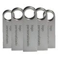 Kit 120 Memorias Usb 16gb Personalizadas Logo Laser Metal /i Plateado Y1
