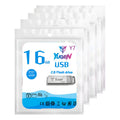 Kit  100 Memorias Usb 16gb Metalica Usb 2.0 Yugen  Plata Y7 Plateado Y7