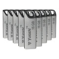 Pack 10 Memorias Usb Yugen 16gb Metal Usb 2.0 Conector A Plateado Modelo Y6