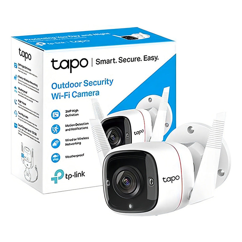 Camara Wi-fi Outdoor Security 3mp Two-way Audio Color Blanco