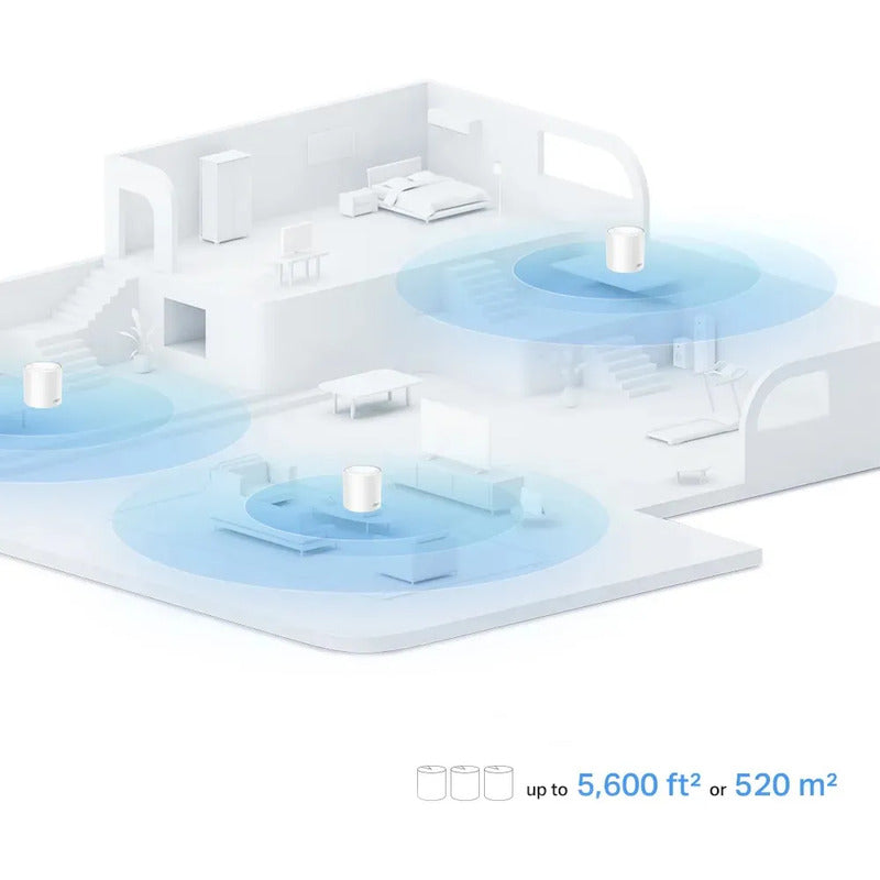 Kit 3 Wi-fi Mesh Tp-link Deco W4500 Ac1200 Cobertura Total