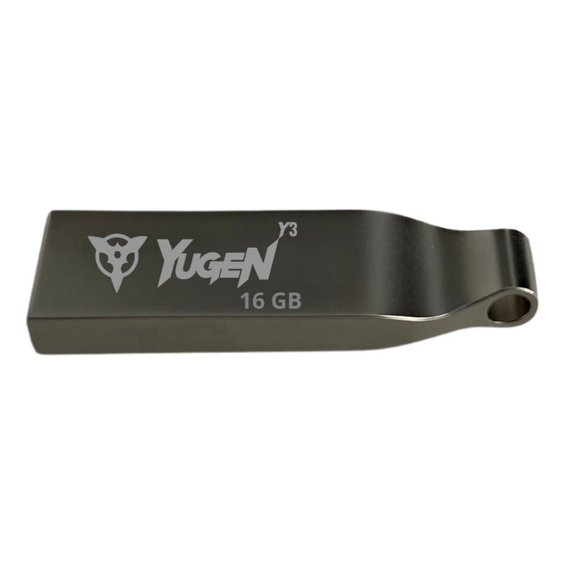 Kit 10 Memorias Usb 16gb Yugen Y3 Metálica Plateada Usb 2.0 Windows Macos Plateado