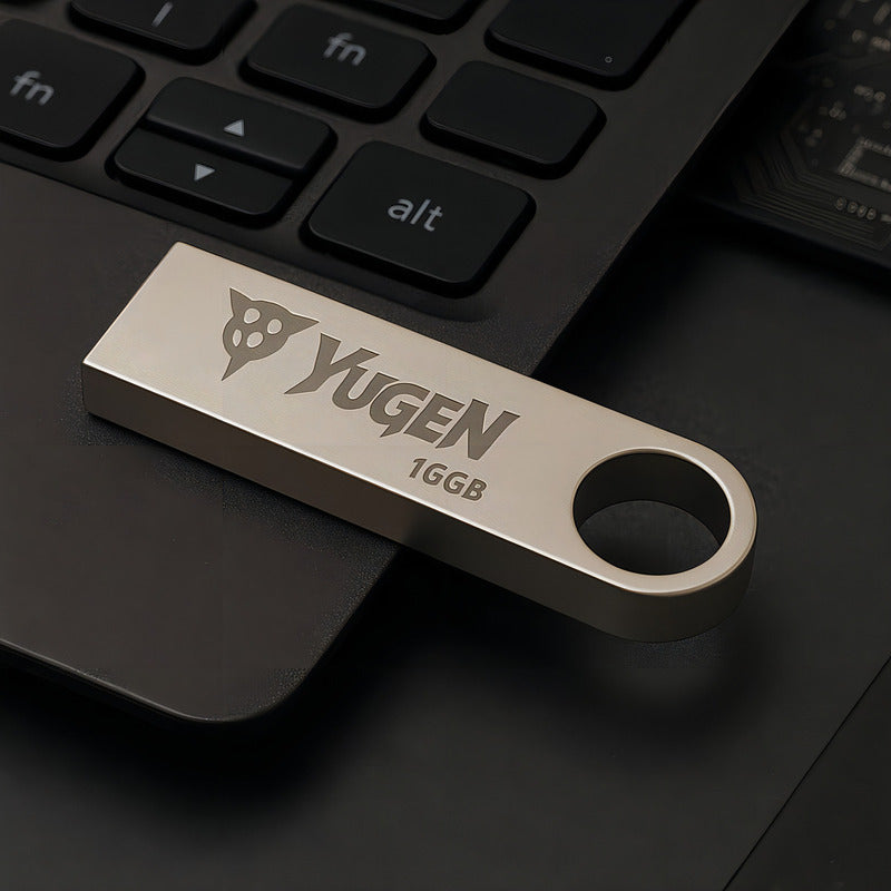 Kit 10 Memorias Usb 16gb Yugen Y1 Metálicas Usb 2.0 Plateado