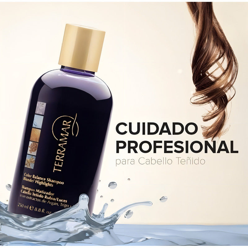 Shampoo Matizador Terramar Cabello Teñido Rubio