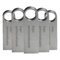 Kit 50 Memorias Usb 16gb Personalizadas Logo Laser Metal /i Plata Metálico