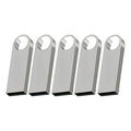 Kit 5 Memorias Usb 16gb 2.0 Bulk Sft Plateada A Granel Plateado Liso